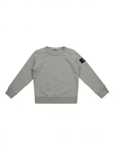 Толстовка с нашивкой Compass Stone Island Junior, серый