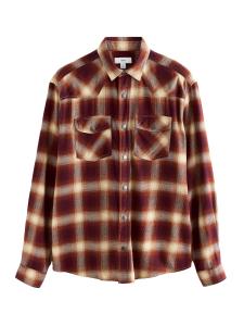 Рубашка на пуговицах классического кроя Next, бордовый