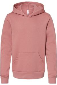 BELLA + CANVAS Детская флисовая толстовка с капюшоном, лиловый