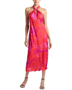 Natori Bloom платье с запахом на шее, розовый