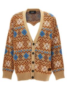 Кардиган 'Heart Vintage Shetland' DSQUARED2, мультиколор