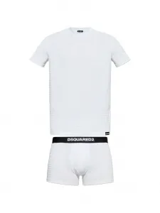 Комплект из Футболка и боксеров с принтом-логотипом Dsquared2, белый