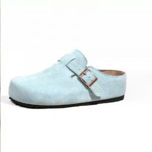 Антискользящие тапочки с закрытым носком для женщин, устойчивые к запахам Mr.shang, светло-голубой