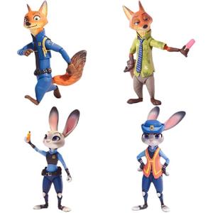 Disney MORSTORM Zootopia коллекция фигурка Judy Nick Action Doll Mystery Box, одиночный Mystery Box/полный набор 4 шт