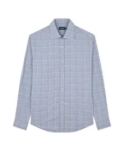 Рубашка в клетку из очень мягкого хлопка Paul & Shark, синий