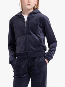 Детская велюровая худи с молнией в тон Juicy Couture, Night Sky