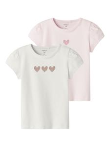 Рубашка NAME IT, цвет Rose/Dark pink/Off white