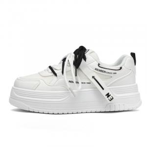 RENBEN Амортизирующие, износостойкие, дышащие, низкие кроссовки для скейтбординга, женские, белые, черные