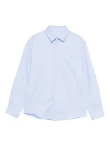 Хлопковая рубашка Paolo Pecora Kids, синий