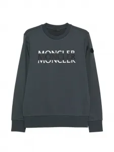 Свитшот с логотипом Moncler, синий