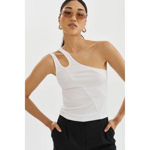 Терра | Топ с одним плечом Lamarque, белый