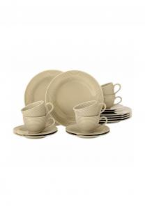 Бежевый кофейный сервиз Beat Color Glaze на 18 персон Beat Seltmann Weiden