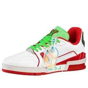 Кроссовки trainer sneakers 'white red green for new york' Louis Vuitton, белый