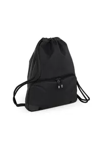 Водонепроницаемая спортивная сумка для спортзала Athleisure со шнурком Bagbase, черный