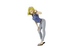 BANPRESTO Фигурка android 18 glitter & glamours dragon ball в синем платье с бонусными подарками 21 см