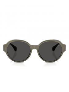 Солнцезащитные очки в круглой оправе Moncler Eyewear, зеленый