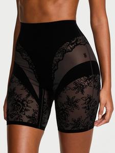 Прозрачные шорты с розовым кружевом Victoria'S Secret, black