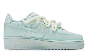 Кроссовки Nike Air Force 1 Skateboarding Shoes Men Low-top Blue/yellow/pink, зеленый/синий/желтый/розовый