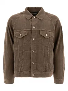 Вельветовая куртка с застежкой на пуговицы nonnative, коричневый