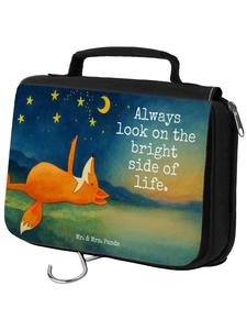 Mr. & Mrs. Panda Косметичка с рисунком лисы и звездочек и надписью белого цвета