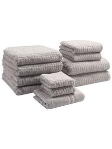 Beliani Набор полотенец ATAI из 11 предметов, серый