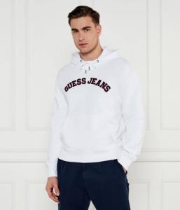 Толстовка мужская Guess Jeans с логотипом бренда, белый