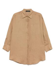 Льняная рубашка kaos, коричневый