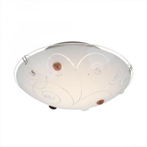 Globo Lighting Светодиодный потолочный светильник, стеклянный, белый, INKA