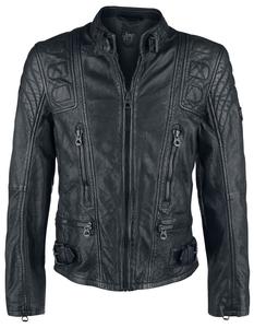 Кожаная куртка Gipsy Highway 2 Slim Fit LAGIV, черный