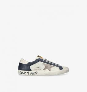 Низкие кожаные кроссовки Super-Star Golden Goose, мультиколор