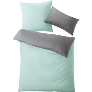 Двустороннее постельное белье Kleine Wolke Gracia, цвет меланж, цвет mint