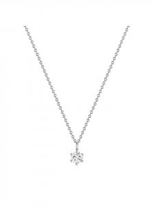 Glanzstücke München Серебряное колье с фианитами в серебряной оправе