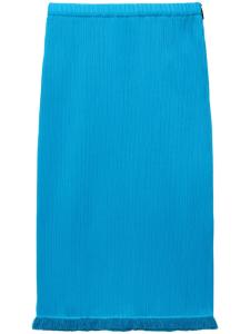 MSGM юбка миди в рубчик, синий