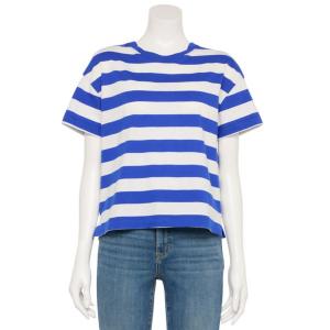 Женская адаптивная футболка свободного кроя Sonoma Goods For Life, цвет white blue stripe