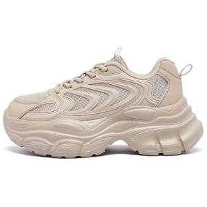 AGSDON Дышащие массивные кроссовки на низком ходу 6 см женские цвет хаки, цвет Khaki
