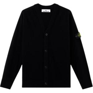 Кардиган с накладными карманами STONE ISLAND, черный
