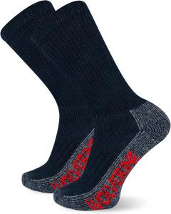 Мужские ботинки Wolverine с стальным носком и хлопковыми носками - 2 пары - прочная амортизация, темно-синий