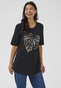 Футболка Bon'A Parte JYTTE, Black Deep/Mottled Black