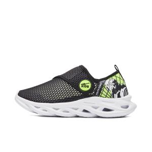 ERKE KIDS Скользостойкие, износостойкие, дышащие низкие кроссовки для бега black green kids'