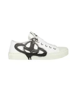 Кроссовки из хлопчатобумажной парусины, с закругленным носком, резиновые Vivienne Westwood, белый