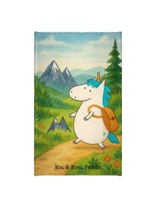 Mr. & Mrs. Panda Полотенце с изображением белого единорога-альпиниста (без надписи)