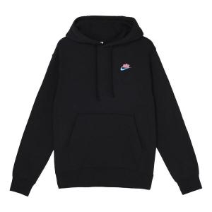 Толстовка Men's Nike Sportswear Keep It Clean Casual Sports Pullover Fleece Lined Black, черный