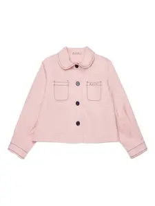 Бомбер с нагрудными карманами Marni Kids, розовый
