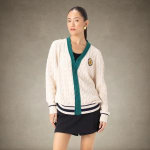 Женский кардиган с ажурной вязкой Members Only, белый