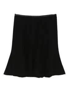 Расклешенная мини-юбка EMPORIO ARMANI, черный