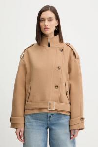 Пальто с шерстью Morgan, бежевый