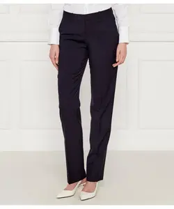 Шерстяные брюки Tameah Slim fit Boss, синий