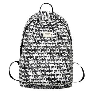 DCLOUD Нейлоновый рюкзак унисекс черный угольно-черный бело-черный бело-синий, White & Black