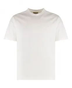 Хлопковая футболка с круглым вырезом Woolrich, белый
