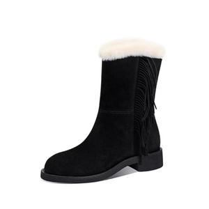 Ботинки Warm Height Increasing Crew Snow Boots Women's JESSICA SOPHIA, Black